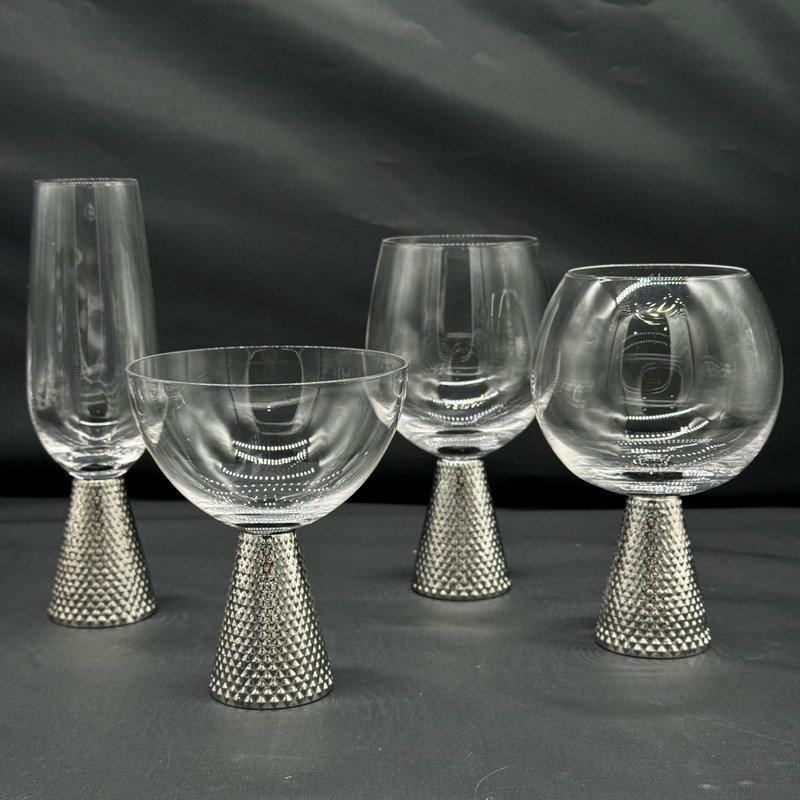 chất lượng Electroplate Diamond Base Wine Glass Set nhà máy sản xuất