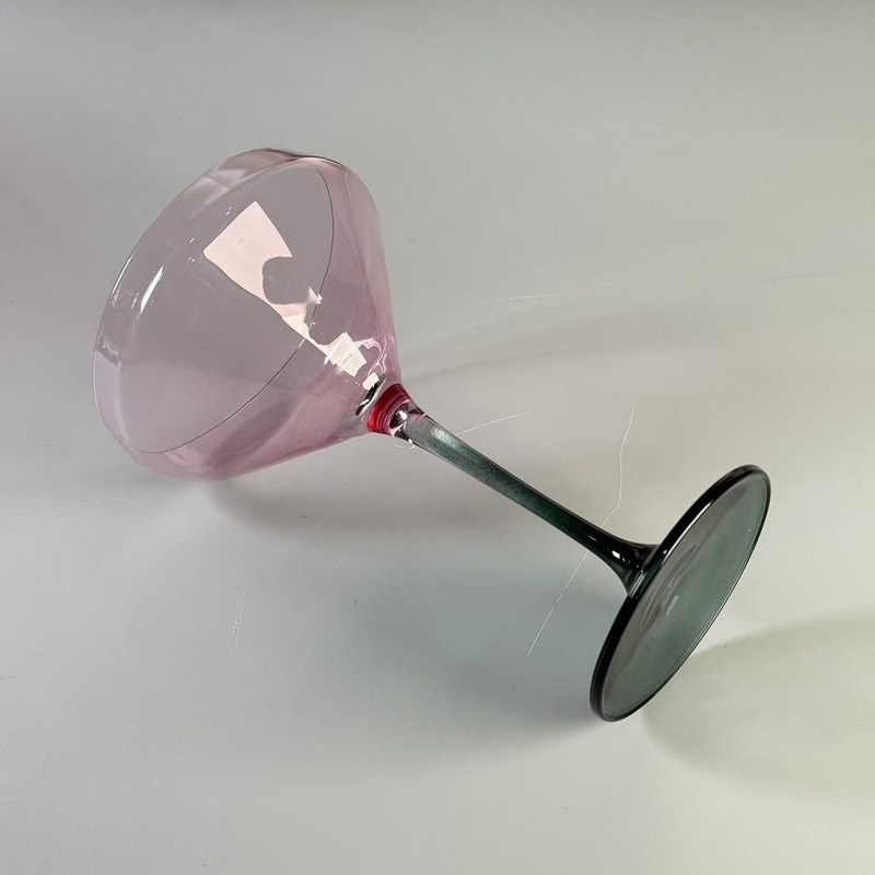 chất lượng Hand-blow Color Gradient Wine Glass Set High Quality Crystal Wine Glass For Gift For Weeding nhà máy sản xuất