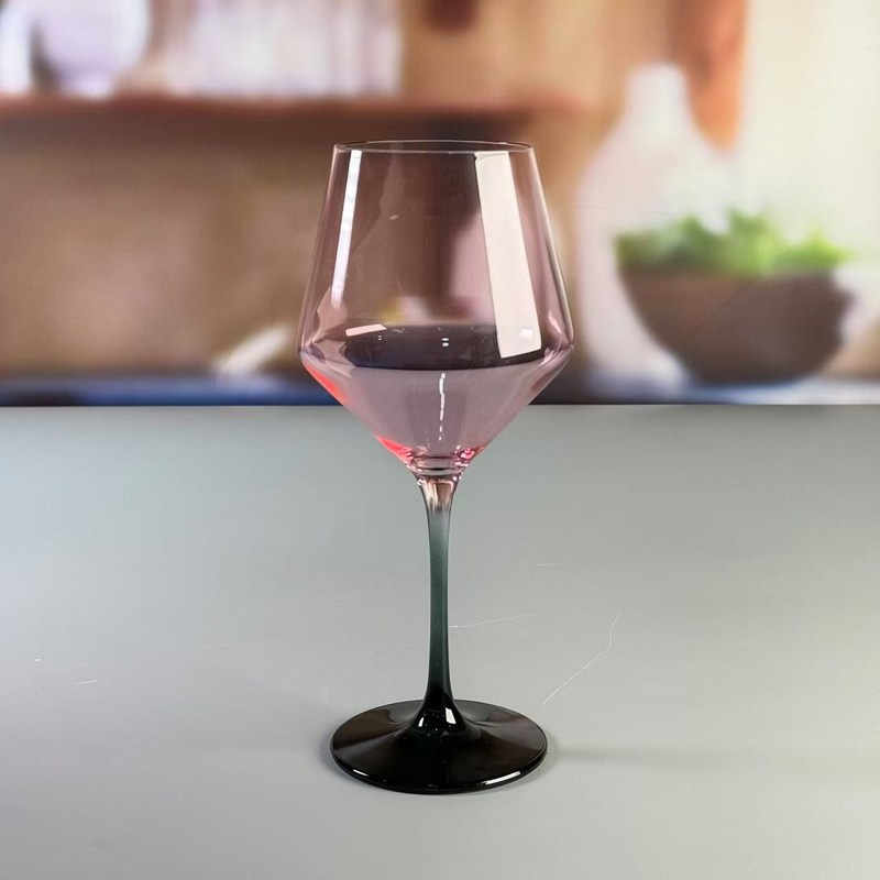 chất lượng Hand-blow Color Gradient Wine Glass Set High Quality Crystal Wine Glass For Gift For Weeding nhà máy sản xuất