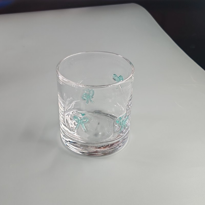 chất lượng 14oz Valentine's Decorative DOF Glass Bowknot Water Tumbler Glasses Mexico Icon Rock Glass Cup for Wedding Party Gift nhà máy sản xuất