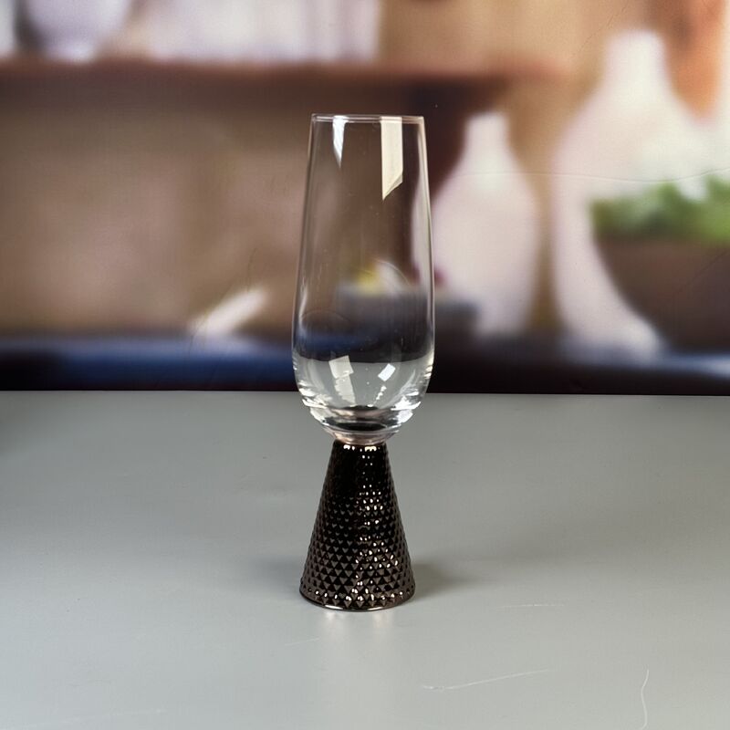 chất lượng Electroplate Diamond Base Wine Glass Set nhà máy sản xuất