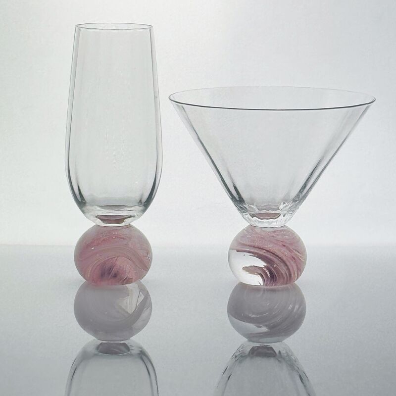 chất lượng High Clarity Pink Cloud Crystal Wine Glass Set Designed for in Restaurants Bars and Wine Tasting Events Offering Superior Presentation nhà máy sản xuất