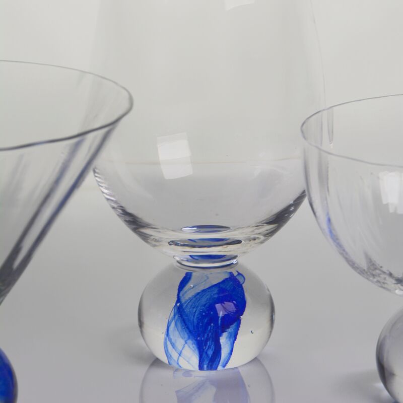 chất lượng Elegant Blue Cloud Crystal Wine Glass Set Ideal For Restaurants Hotels Bars And Catering Services Providing Superior Clarity And Style nhà máy sản xuất