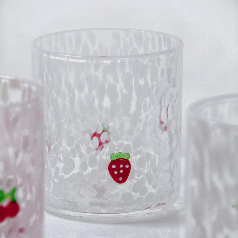 chất lượng Tumbler Drinking Glasses hand crafted with dreamy confetti patterns and fruity designs that bring joy to your table setting nhà máy sản xuất