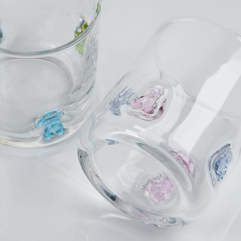 chất lượng Ly Thủy Tinh Gấu Dẻo Thổi Thủ Công, Ly Trong Suốt 400ml Có Hình Gấu Màu Sắc Dễ Thương, Ly Whiskey Nước Ép Vui Nhộn Cho Trẻ Em Người Lớn, Quà Tặng Đồ Uống Dễ Thương nhà máy sản xuất