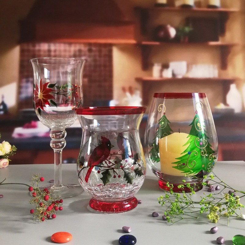 chất lượng Ice Crack Classic American Glass Hurricane Candle Holder nhà máy sản xuất