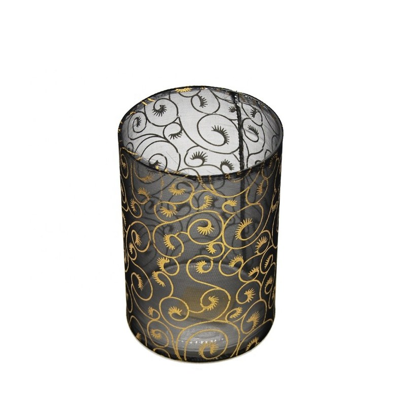 chất lượng Decorative Handmade Silk Sleeve Coat Cylinder Candle Holders nhà máy sản xuất