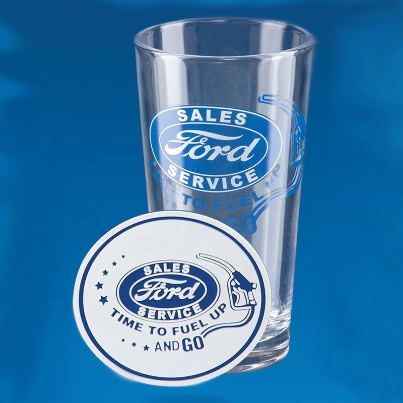 chất lượng Tall Giant 20 Oz Pint Craft Beer Glasses With Color Decal nhà máy sản xuất