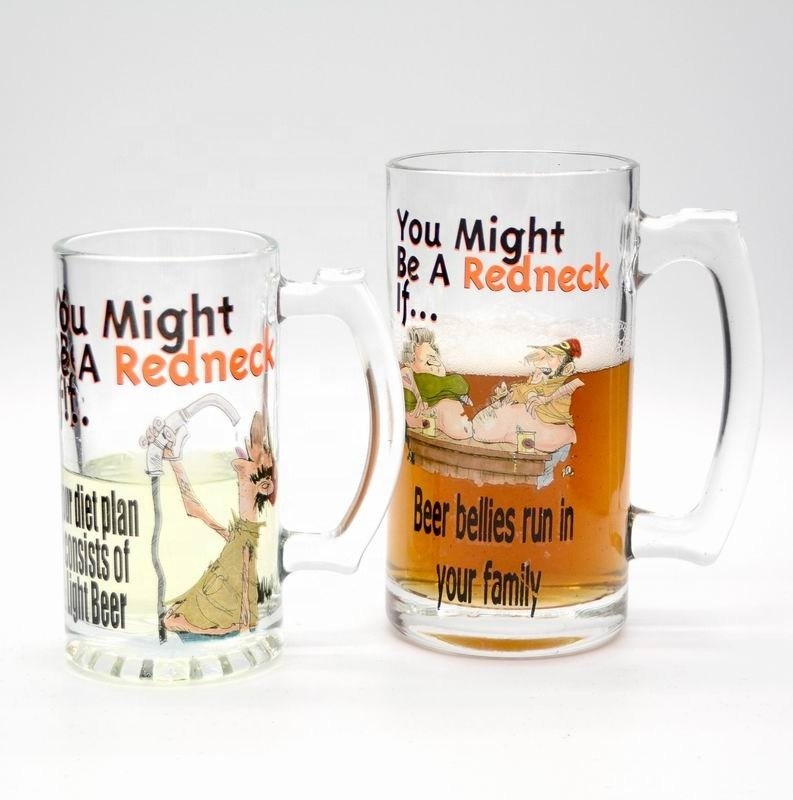 chất lượng Color Print Decorated Mug Craft Beer Glasses nhà máy sản xuất