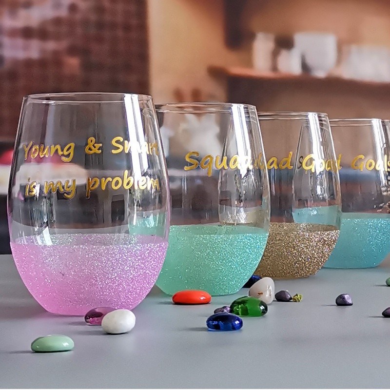 chất lượng LFGB 450ml Wine Glass , Crystal Wine Glass For Anuversery Party nhà máy sản xuất