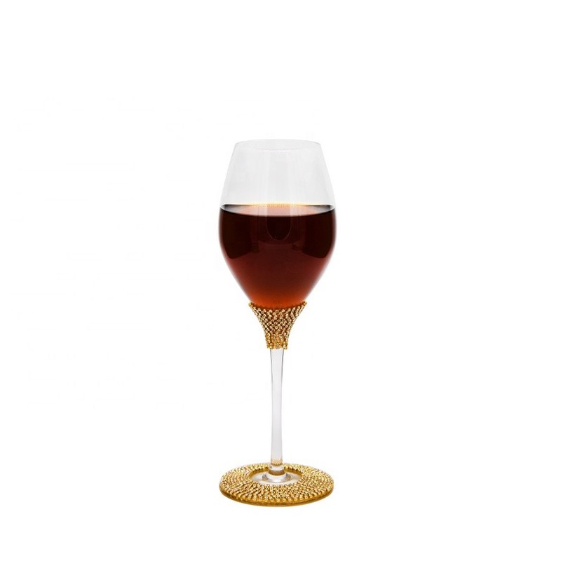 chất lượng Diamonds Decorated Crystal Wine Glass As Anniversary Gift nhà máy sản xuất