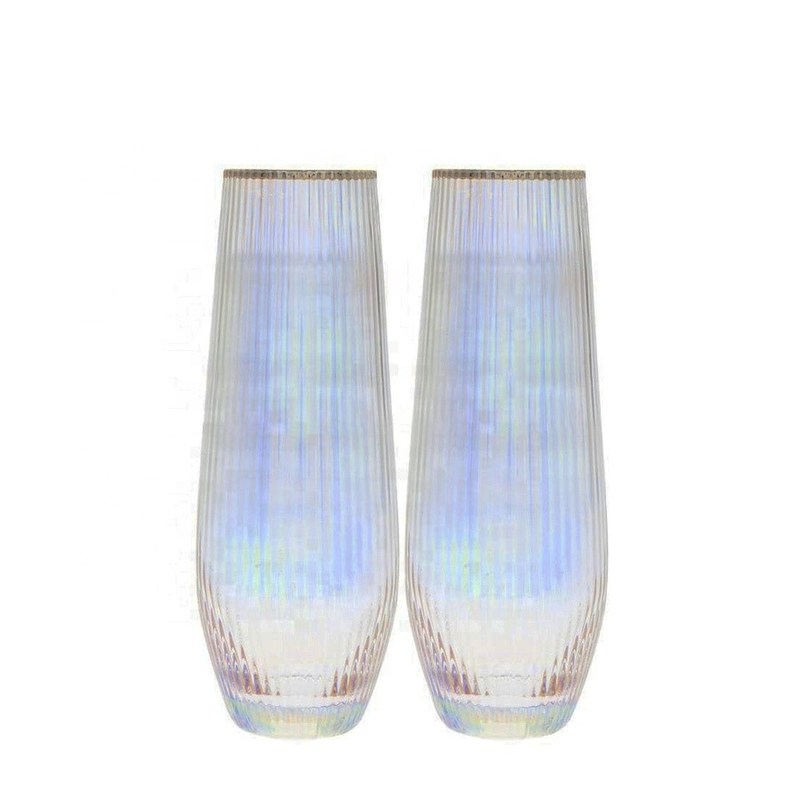 chất lượng Ion Plated Rainbowl 16 Oz Stemless Wine Glass , Antique Crystal Wine Glasses nhà máy sản xuất