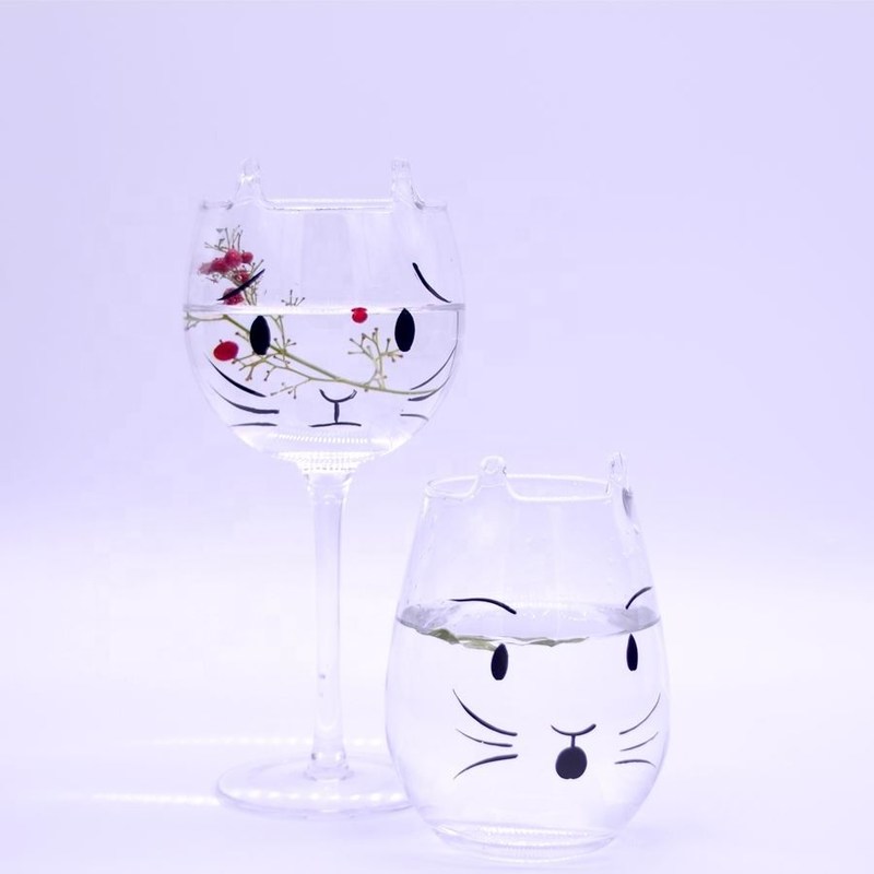 chất lượng Cat Shaped 400ml Crystal Balloon 14 Oz Wine Glasses nhà máy sản xuất