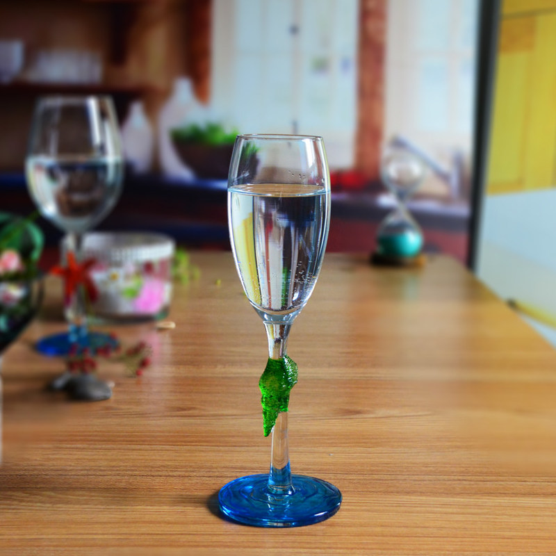chất lượng Creative Sea Animal Stem Crystal Wine Glass For Summer Holiday nhà máy sản xuất