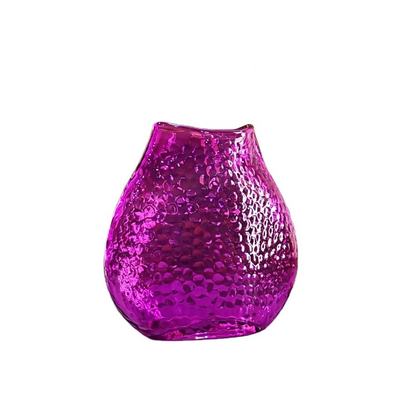 chất lượng Home Decoration 8" Fish Style Vintage Pink Glass Vase nhà máy sản xuất