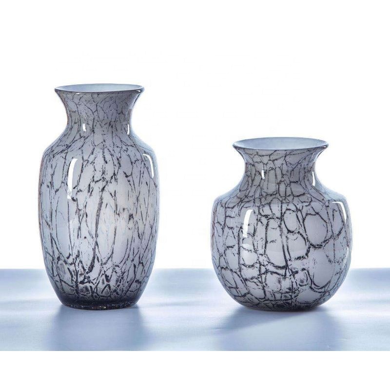 chất lượng Marble Stripes Large Glass Vase Centerpieces nhà máy sản xuất