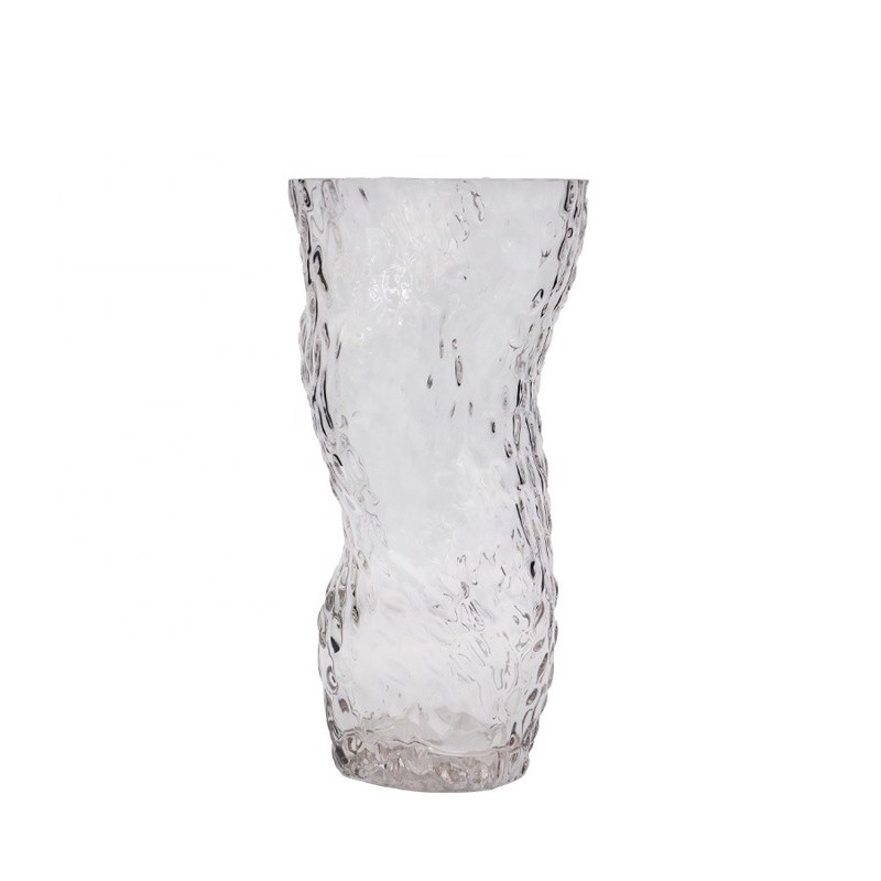 chất lượng Tree Stump Shaped Customize Color Decorative Glass Vase nhà máy sản xuất