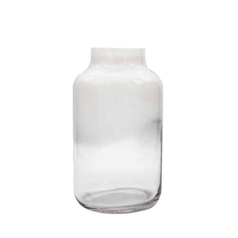 chất lượng Hand Made Solid White Top Half Ceramic Glass Jar Vase nhà máy sản xuất