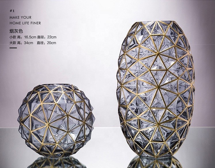 chất lượng Creative Handpainted Decorative Glass Vase For Wedding nhà máy sản xuất