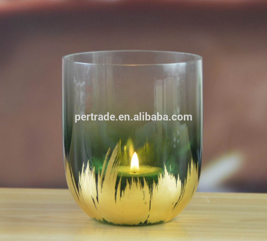 chất lượng Customize Color U Shape Hand Cutting Decorative Glass Vase nhà máy sản xuất