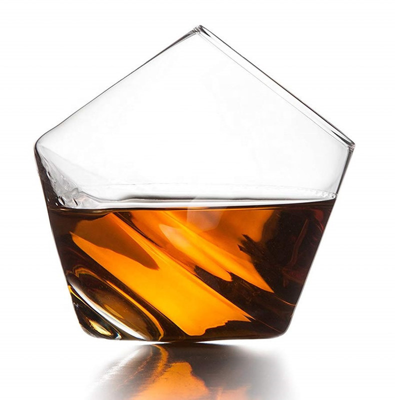chất lượng New Style Unique Shaped Crystal Whiskey Glasses , Tumbler Drinking Glass For Home nhà máy sản xuất