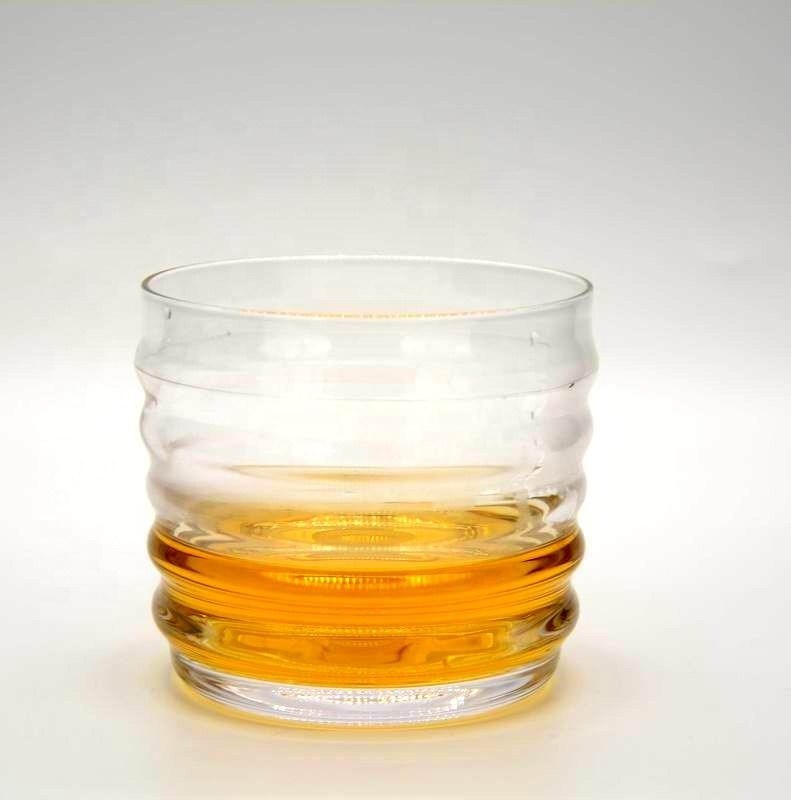 chất lượng Anti Skidding Handmade Whiskey Glass With Wave Pattern nhà máy sản xuất