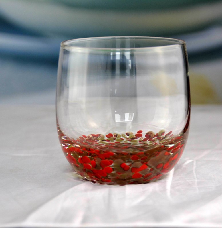 chất lượng Gold Stone Bottom Glass SGS 300ml Handmade Whiskey Glass nhà máy sản xuất