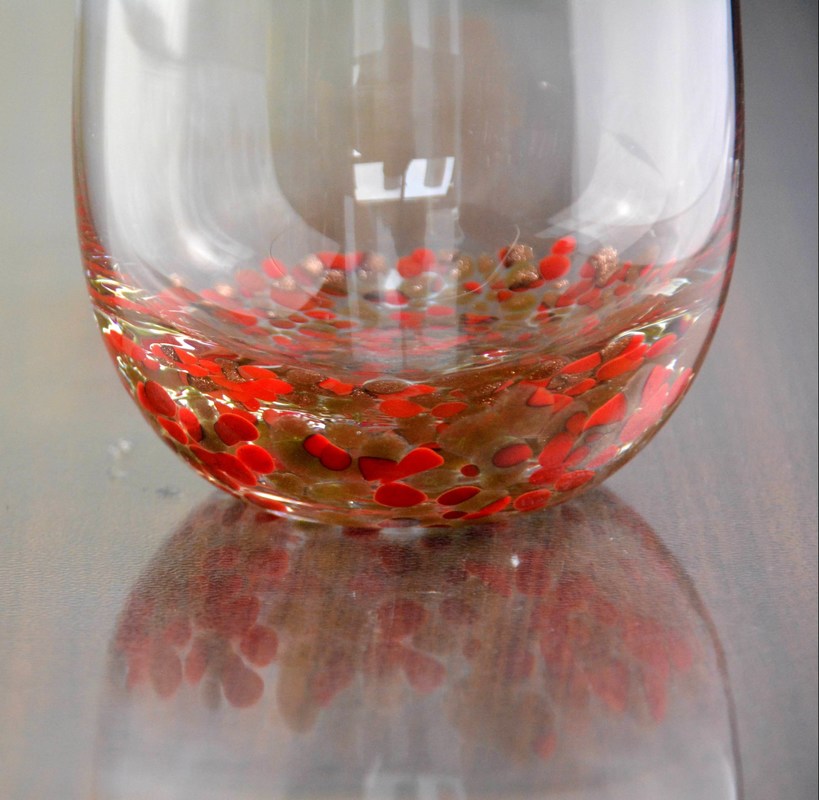 chất lượng Gold Stone Bottom Glass SGS 300ml Handmade Whiskey Glass nhà máy sản xuất