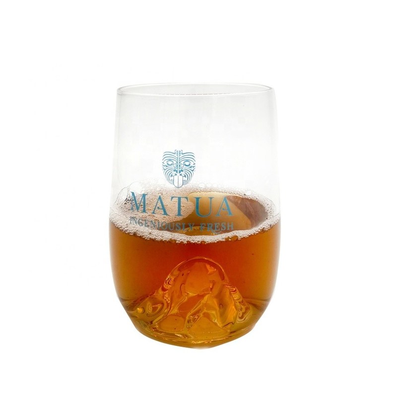 chất lượng 14 Oz Whiskey Glasses With Creative Ice Montain Bottom nhà máy sản xuất