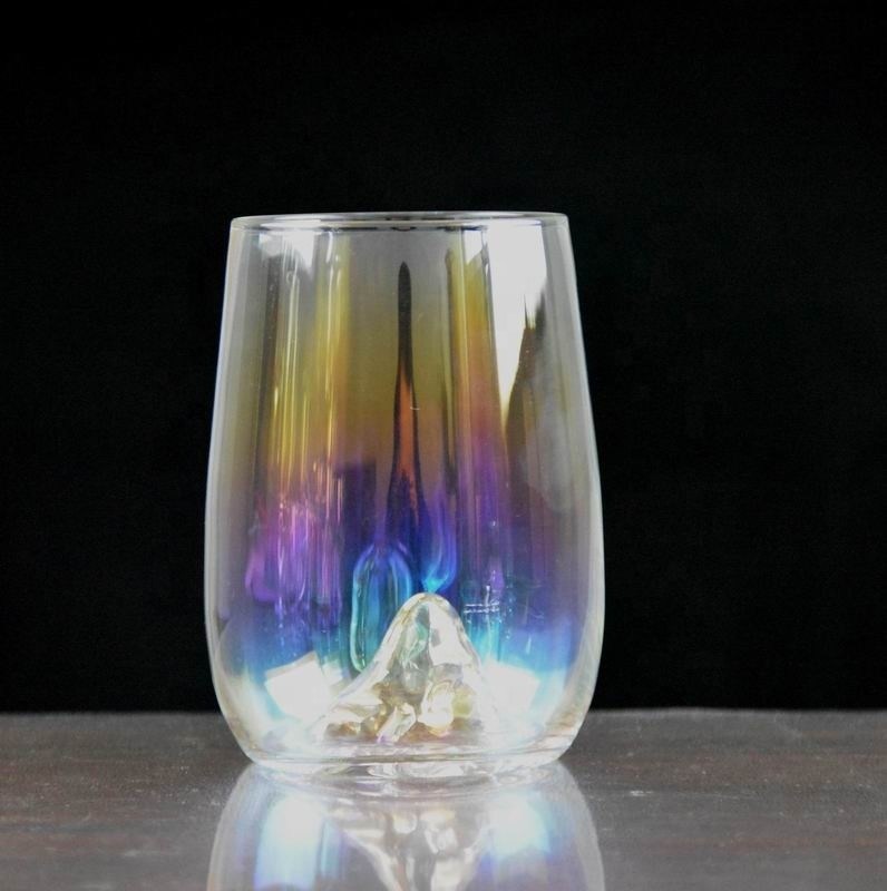 chất lượng 14 Oz Whiskey Glasses With Creative Ice Montain Bottom nhà máy sản xuất