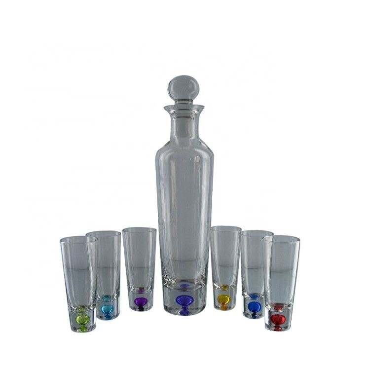 chất lượng Round Shape 6 Color Unique Shot Glass Set For Vodka nhà máy sản xuất