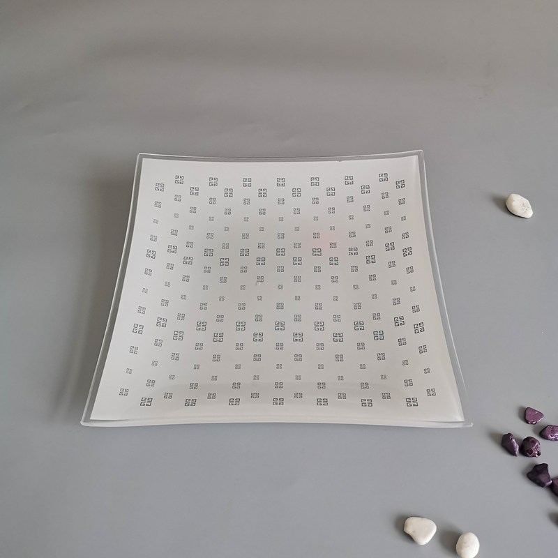 chất lượng Customize Color Ins Cactus Square Glass Dinner Plates nhà máy sản xuất