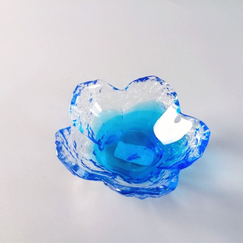 chất lượng Ins Cherry Blossom Glass Sauce Plates For Dinner Table nhà máy sản xuất