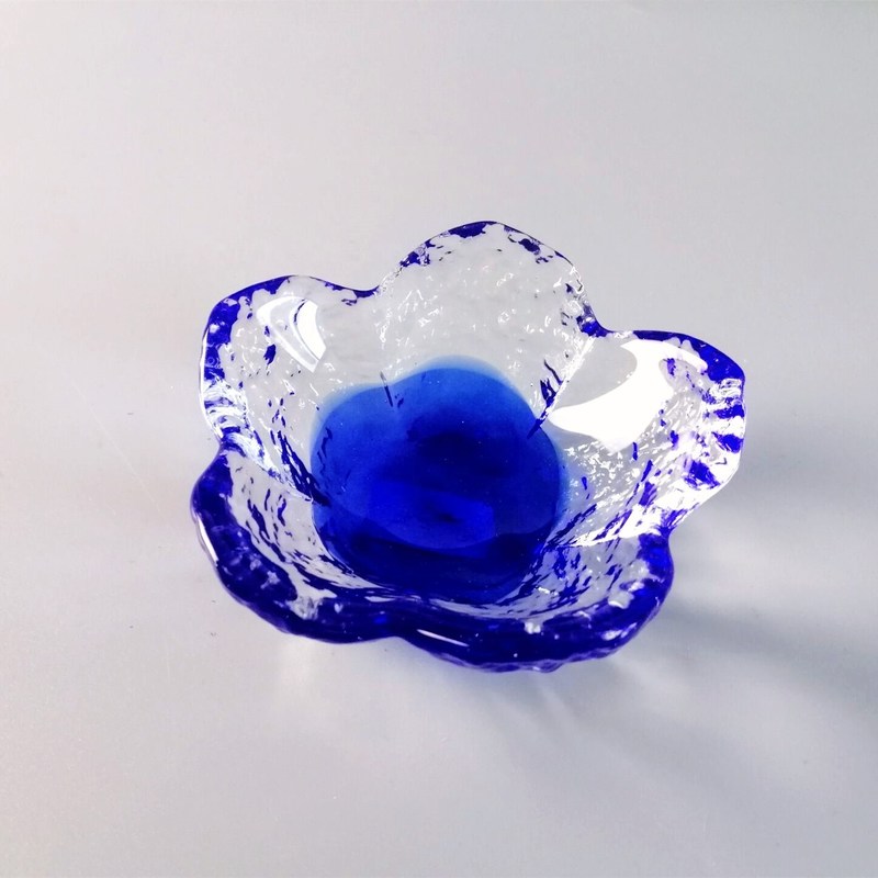 chất lượng Ins Cherry Blossom Glass Sauce Plates For Dinner Table nhà máy sản xuất