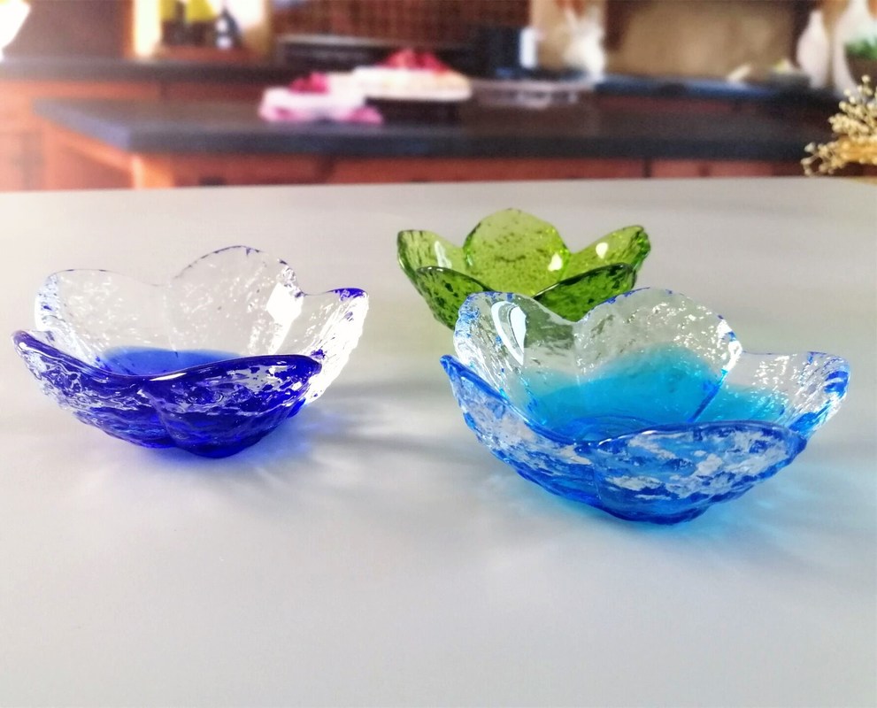 chất lượng Ins Cherry Blossom Glass Sauce Plates For Dinner Table nhà máy sản xuất