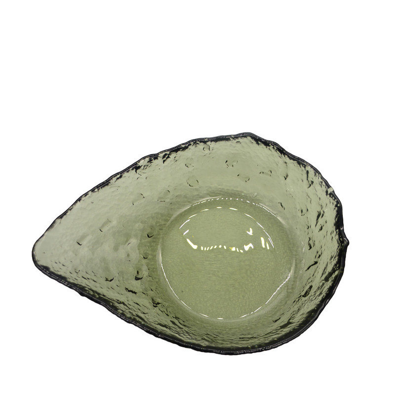 chất lượng Exquisite Creative Water Drop Shape Glass Charger Plates nhà máy sản xuất