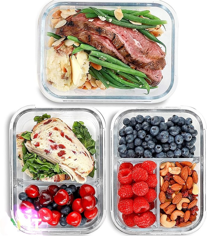 chất lượng Borosilicate Pressed Glass Lunch Boxes With Locking Lids nhà máy sản xuất