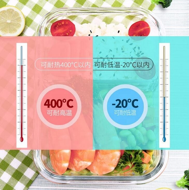 chất lượng Borosilicate Pressed Glass Lunch Boxes With Locking Lids nhà máy sản xuất