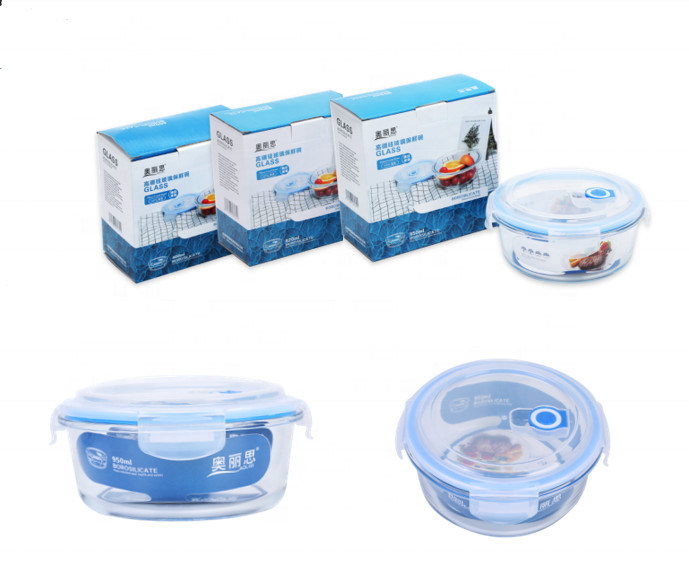 chất lượng Borosilicate Pressed Glass Lunch Boxes With Locking Lids nhà máy sản xuất