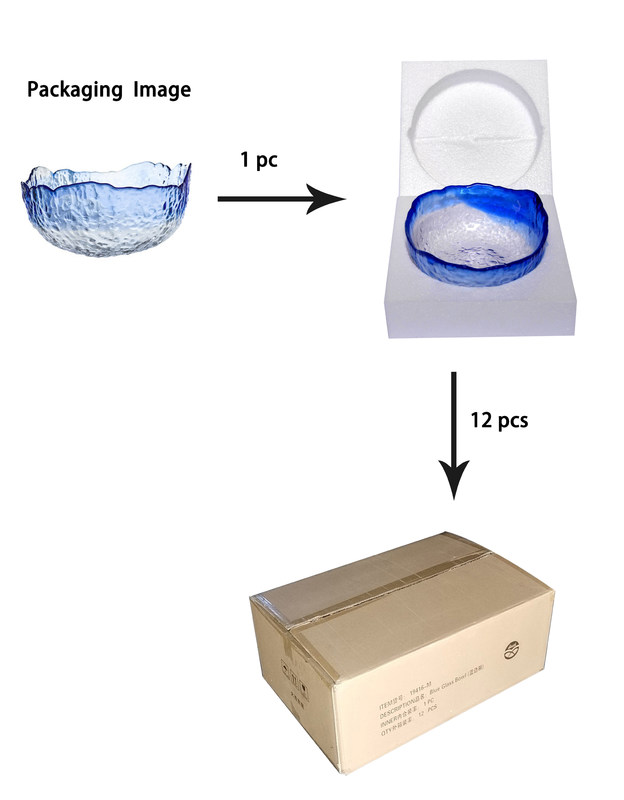 chất lượng Hammered Pattern Irregular Shape Crystal Salad Serving Bowl nhà máy sản xuất