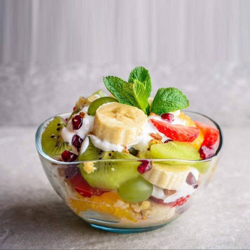 chất lượng Transparent Durable Wave Rim Glass Charger Plates , Fruit Salad Glass Bowl nhà máy sản xuất