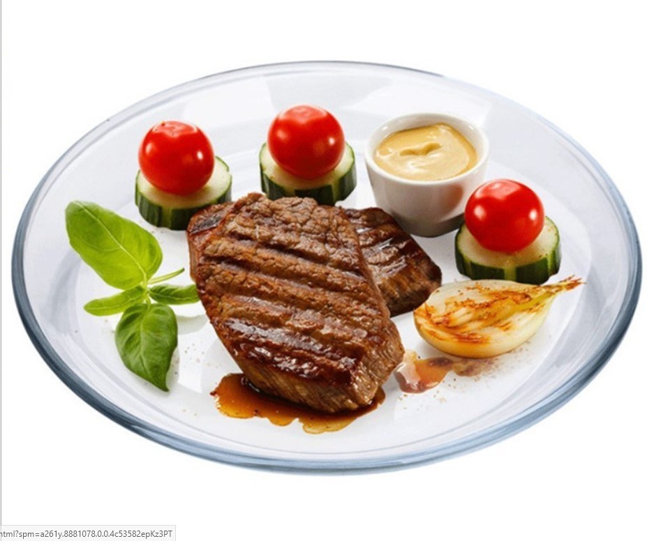 chất lượng Heat Resistant Borosilicate Round Charger Plates For Micwave nhà máy sản xuất