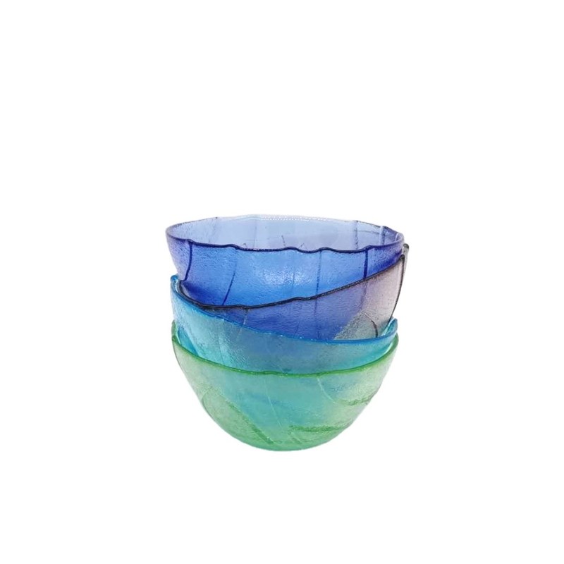 chất lượng Multi Color Handmade Glass Fruit Bowl For Kitchen nhà máy sản xuất