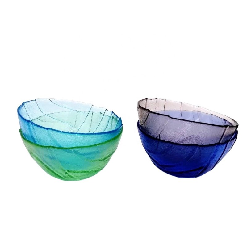 chất lượng Multi Color Handmade Glass Fruit Bowl For Kitchen nhà máy sản xuất