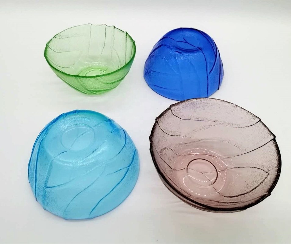 chất lượng Multi Color Handmade Glass Fruit Bowl For Kitchen nhà máy sản xuất