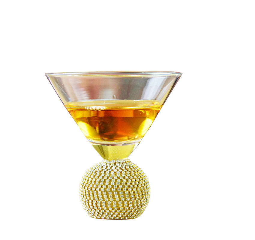 chất lượng Golden Bottom Crystal Cocktail Glasses nhà máy sản xuất