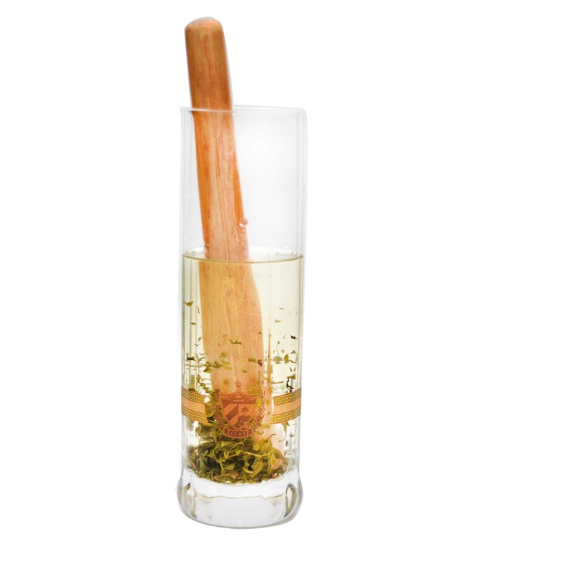 chất lượng 8" Cylinder Crystal Cocktail Glasses With Wood Pestle nhà máy sản xuất