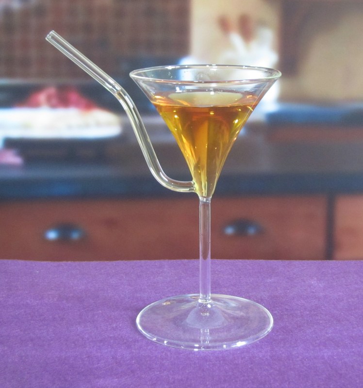 chất lượng Borosilicate Vintage Cocktail Glasses With Straw nhà máy sản xuất