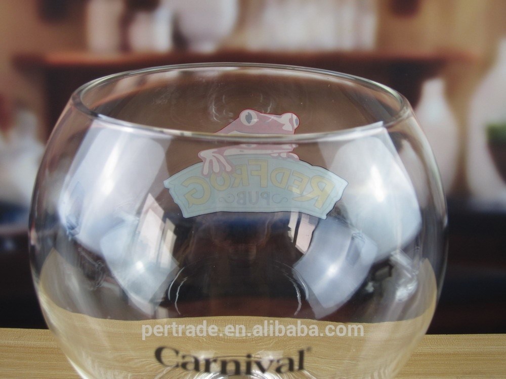 chất lượng Handblown Giant Crystal Cocktail Glasses With Logo Decal nhà máy sản xuất