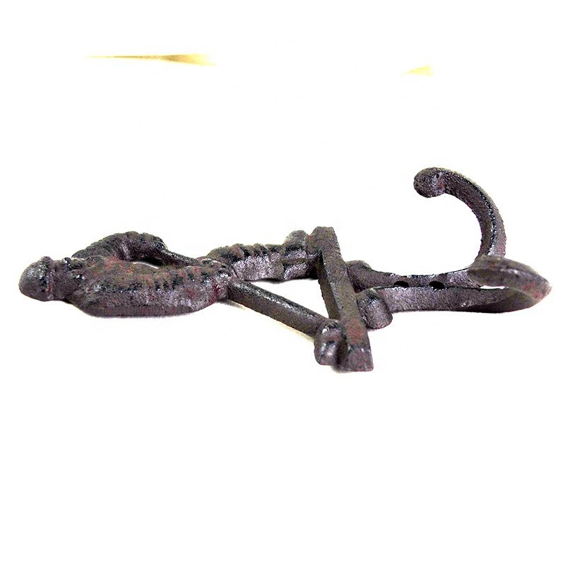 chất lượng Ice Hockey Rustic Cast Iron Coat Hooks Cast Iron Crafts nhà máy sản xuất